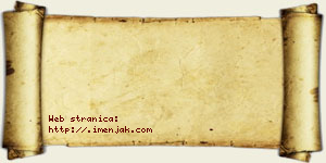 Isak Krnčević vizit kartica